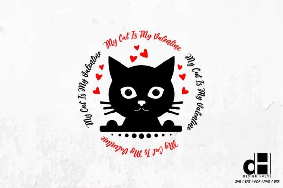 A Cat-Lover’s Valentine Graphic for Crafts & Seasonal Products
