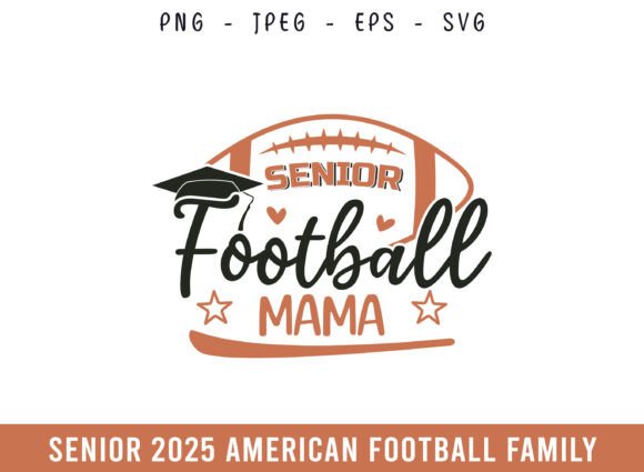 A Senior Football Mama SVG Asset for Branding and Crafts