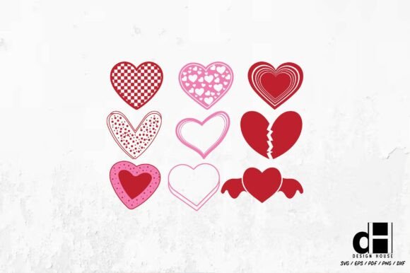A Valentine's Day Graphics Asset for Seasonal Crafts