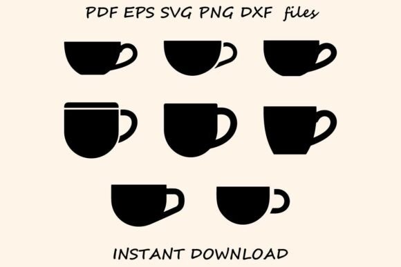 Crafting with Minimalist Graphics: A Coffee Cup Silhouette SVG Set Review