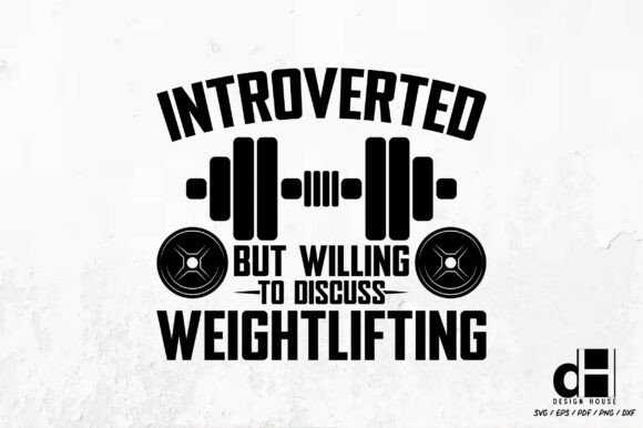 Reviewing the Introvert Gym Talk Weightlifting Embroidery Design