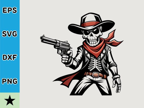 The Skeleton Cowboy Vector: A Designer's Embroidery Critique