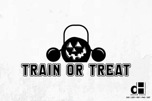 Train or Treat Weightlifting Graphic for Crafts