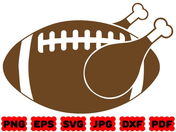 Turkey Football SVG: A Graphic for Crafting Thanksgiving Team Spirit